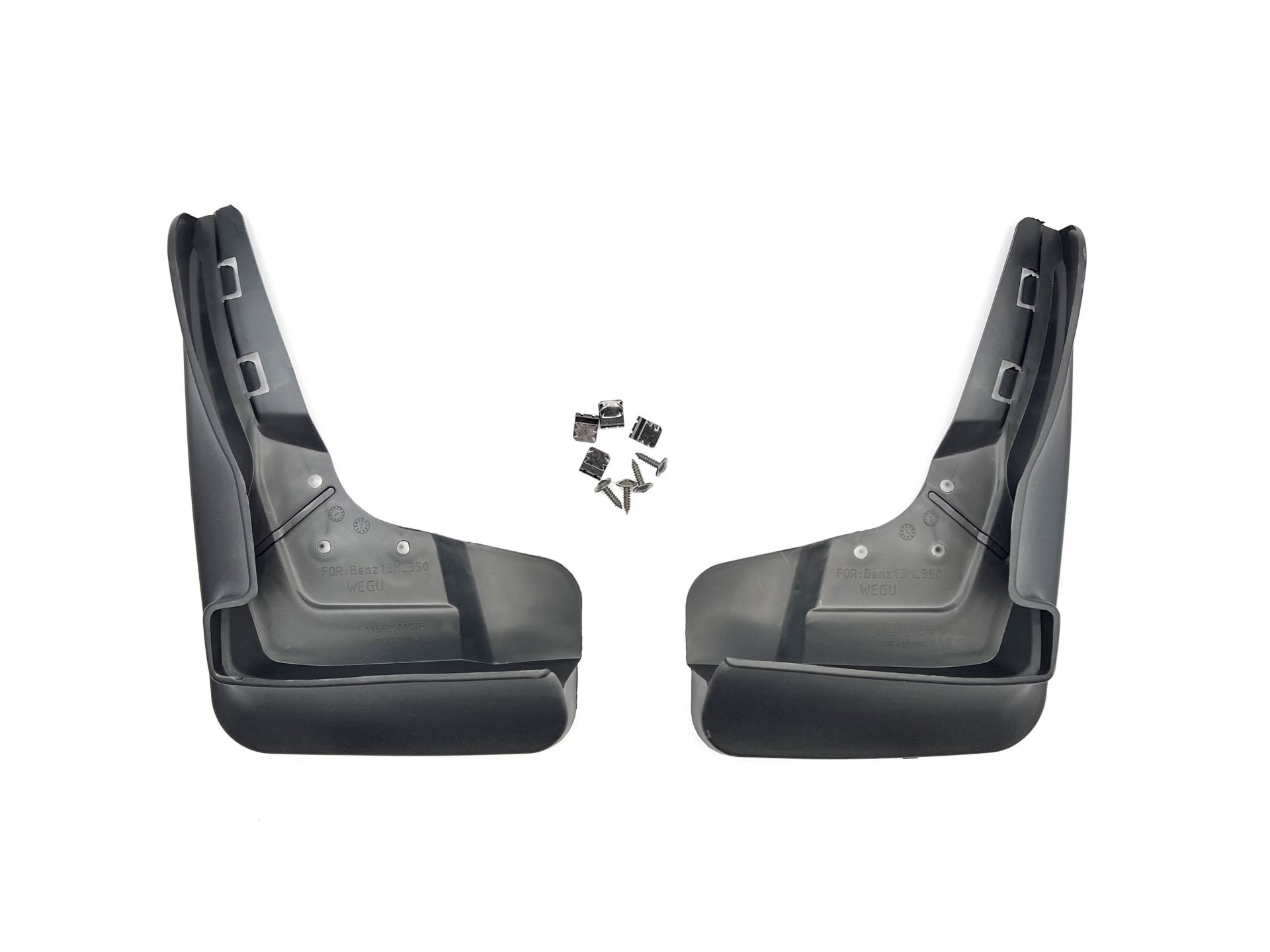 Передні бризковики Mercedes Benz ML W166 2012-/GLE W166 2015- для авто з порогами 2 шт.