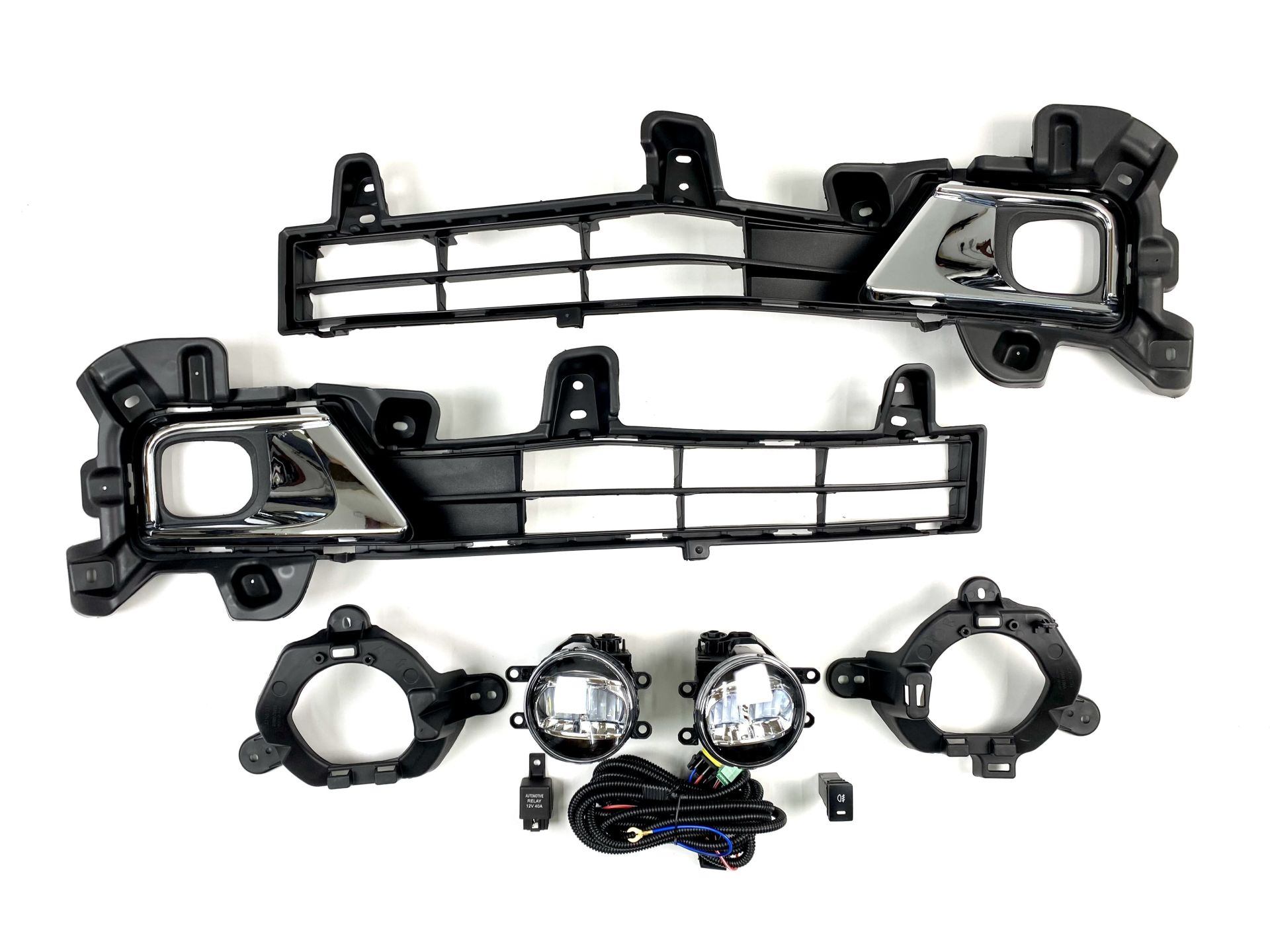 LED протитуманні фари з накладками Toyota Land Cruiser 200 2016-2021