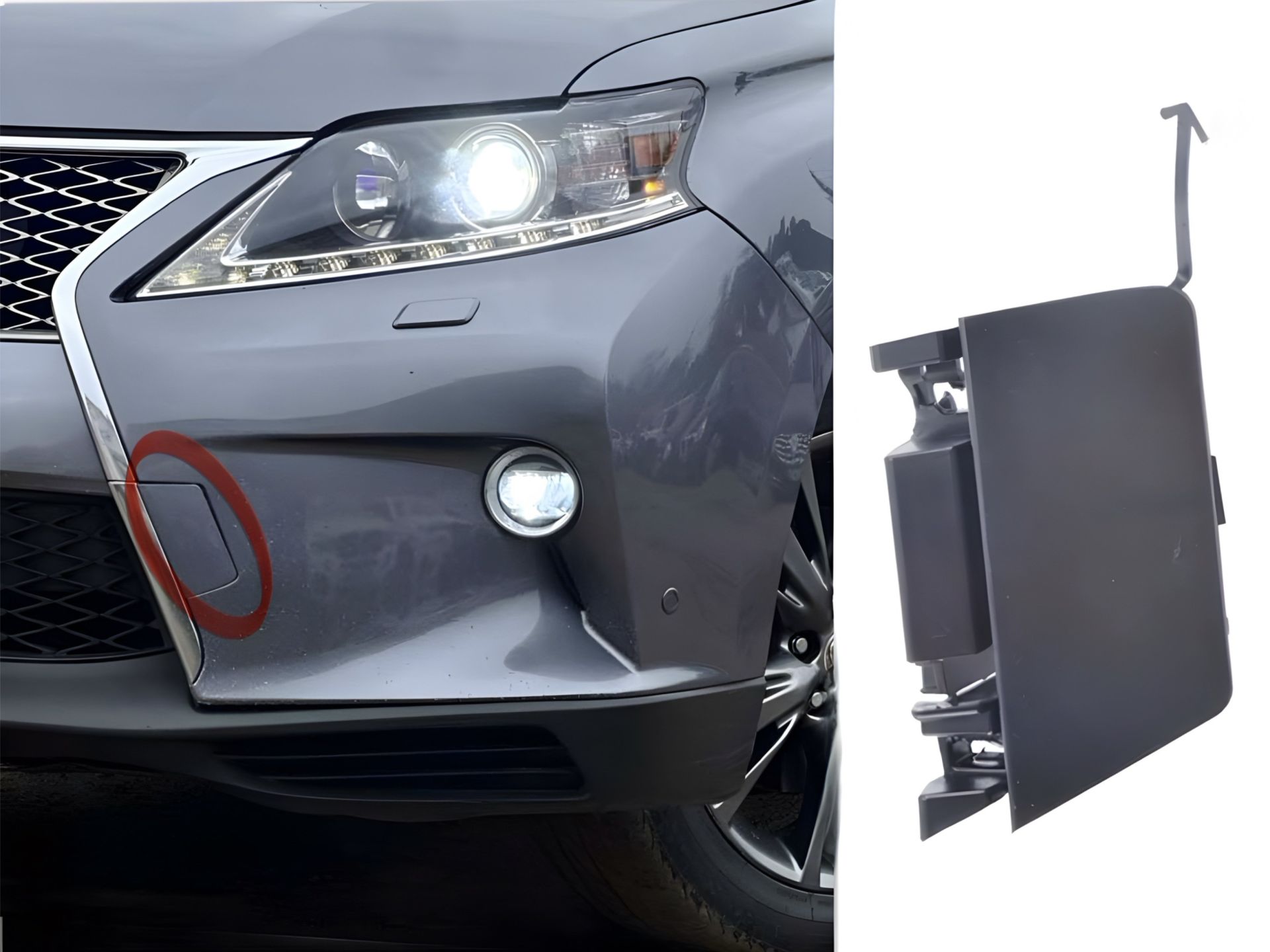 Заглушка буксира для бампера F-SPORT Lexus RX 2012-2015 ліва сторона 5212848913