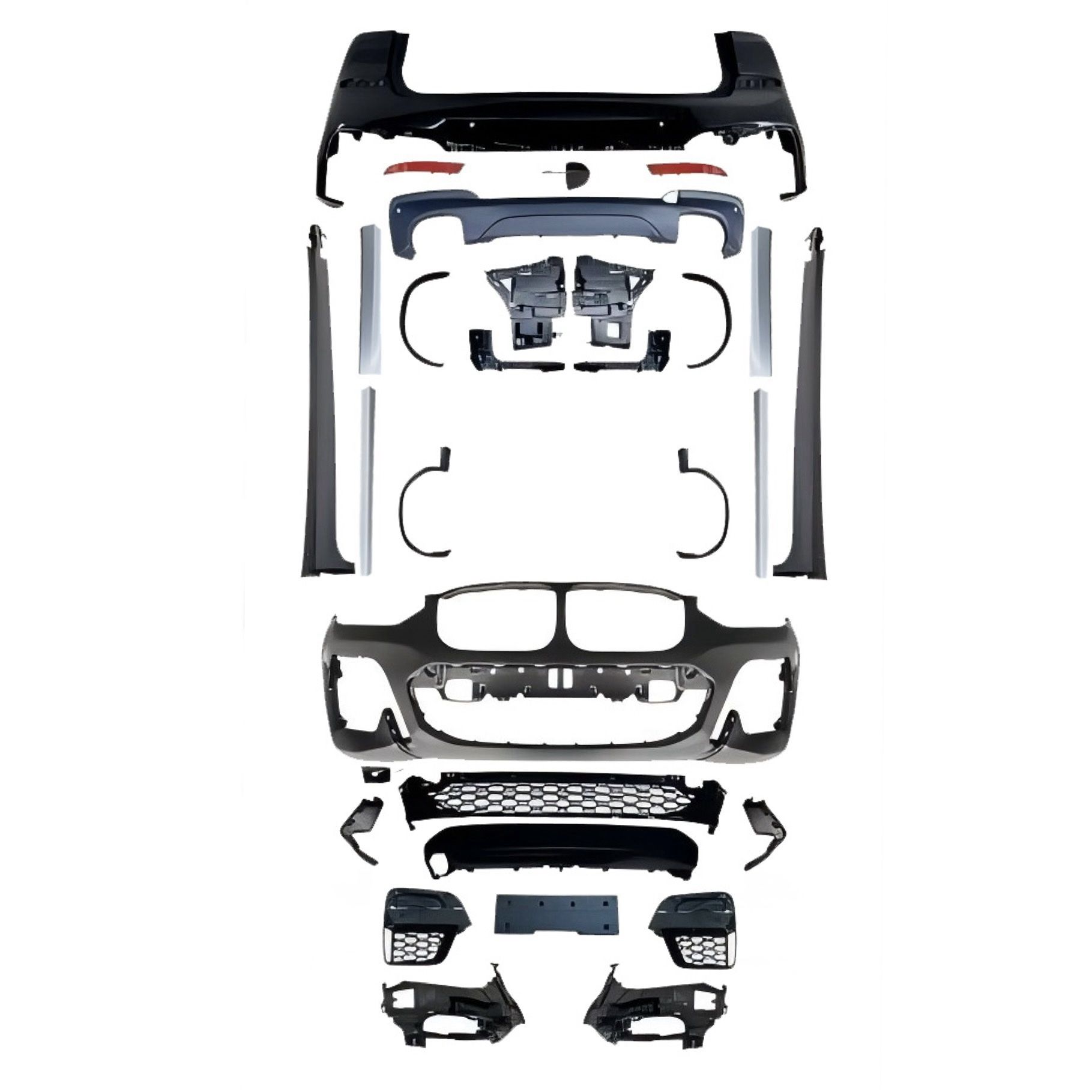 Комплект обвісу M paket BMW X3 G01 2018-2021 (передній / задній бампер, пороги, арки)