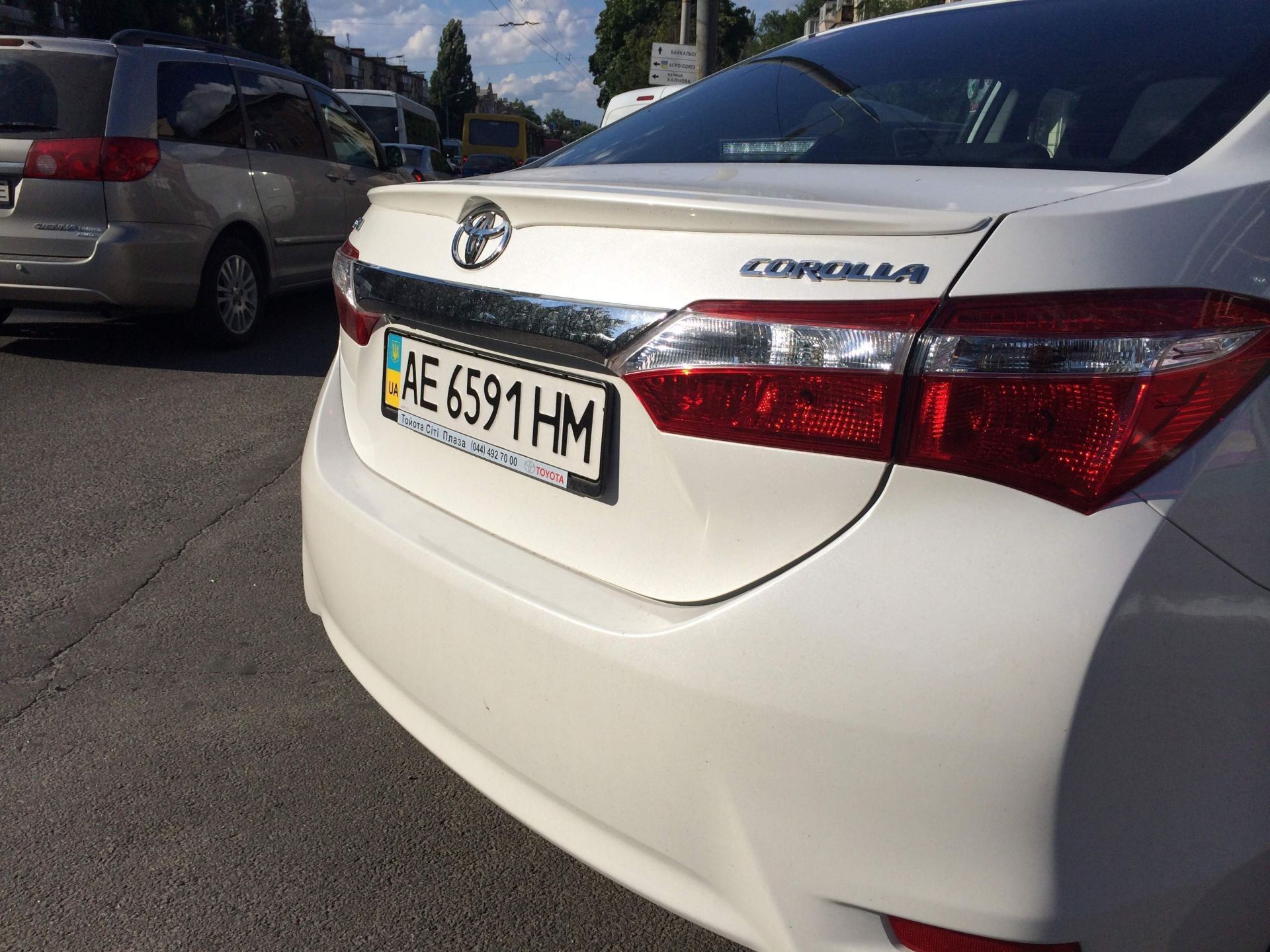 Спойлер ліп багажника Toyota Corolla 2013-2018 ABS пластик під фарбування