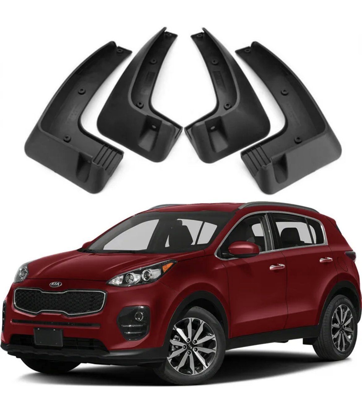 Брызговики Kia Sportage ДО РЕСТАЙЛИНГА 2016-2018 комплект 4 шт.
