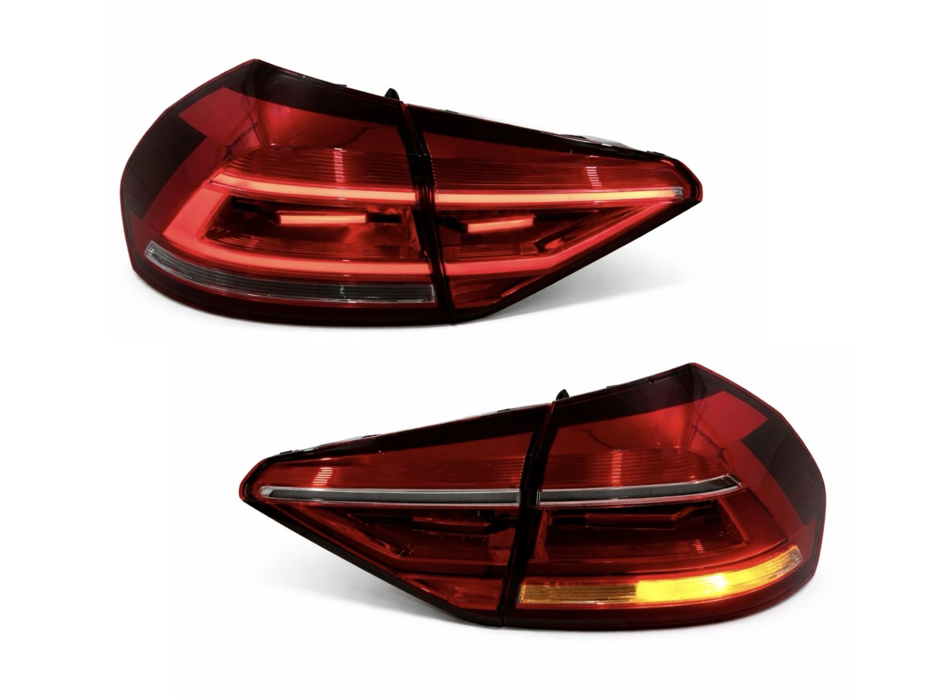 Задні LED ліхтарі Volkswagen Passat B8 USA 2015-2019 (ЖОВТИЙ ПОВОРОТНИК)