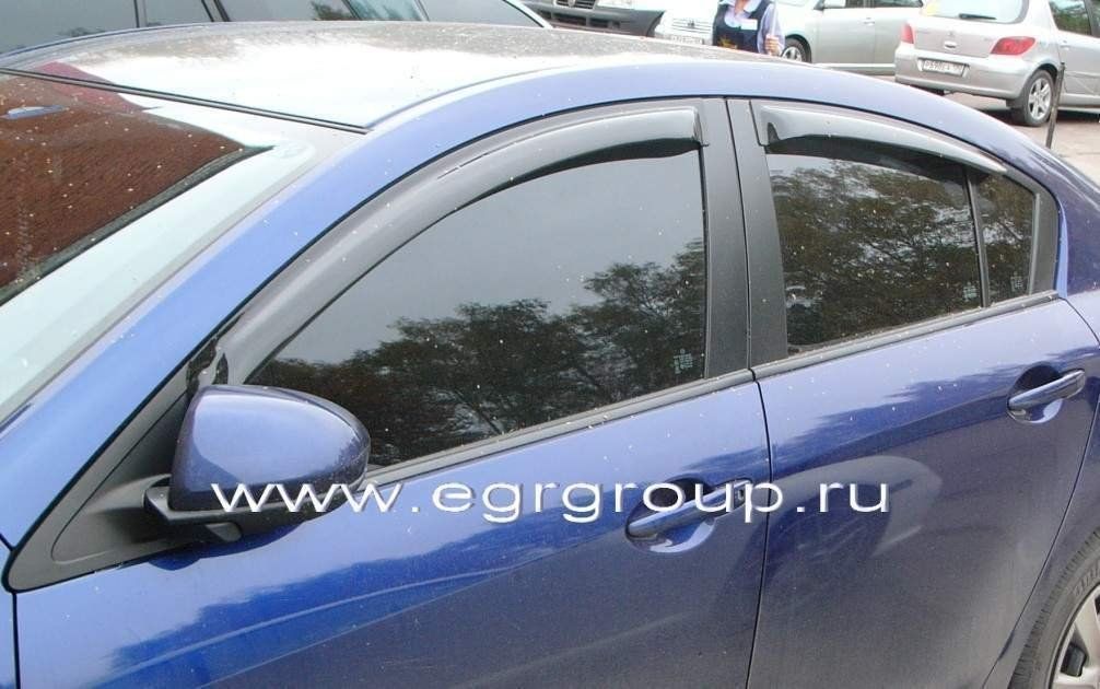 Дефлекторы окон EGR Mazda 3 Sd 2009-2013
