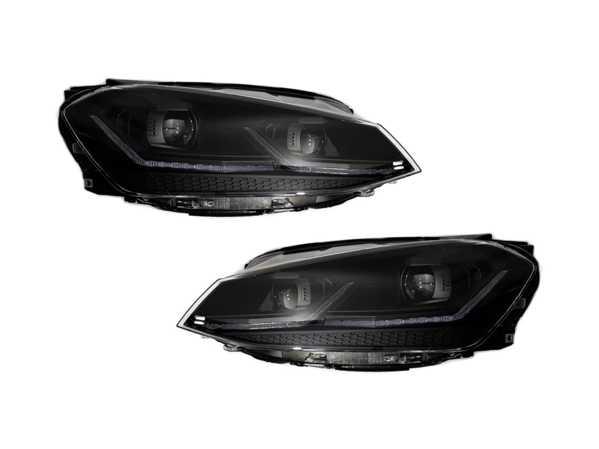 FULL LED BLACK фари Volkswagen Golf 7 2012-2016 у стилі рестайлінг 7.5