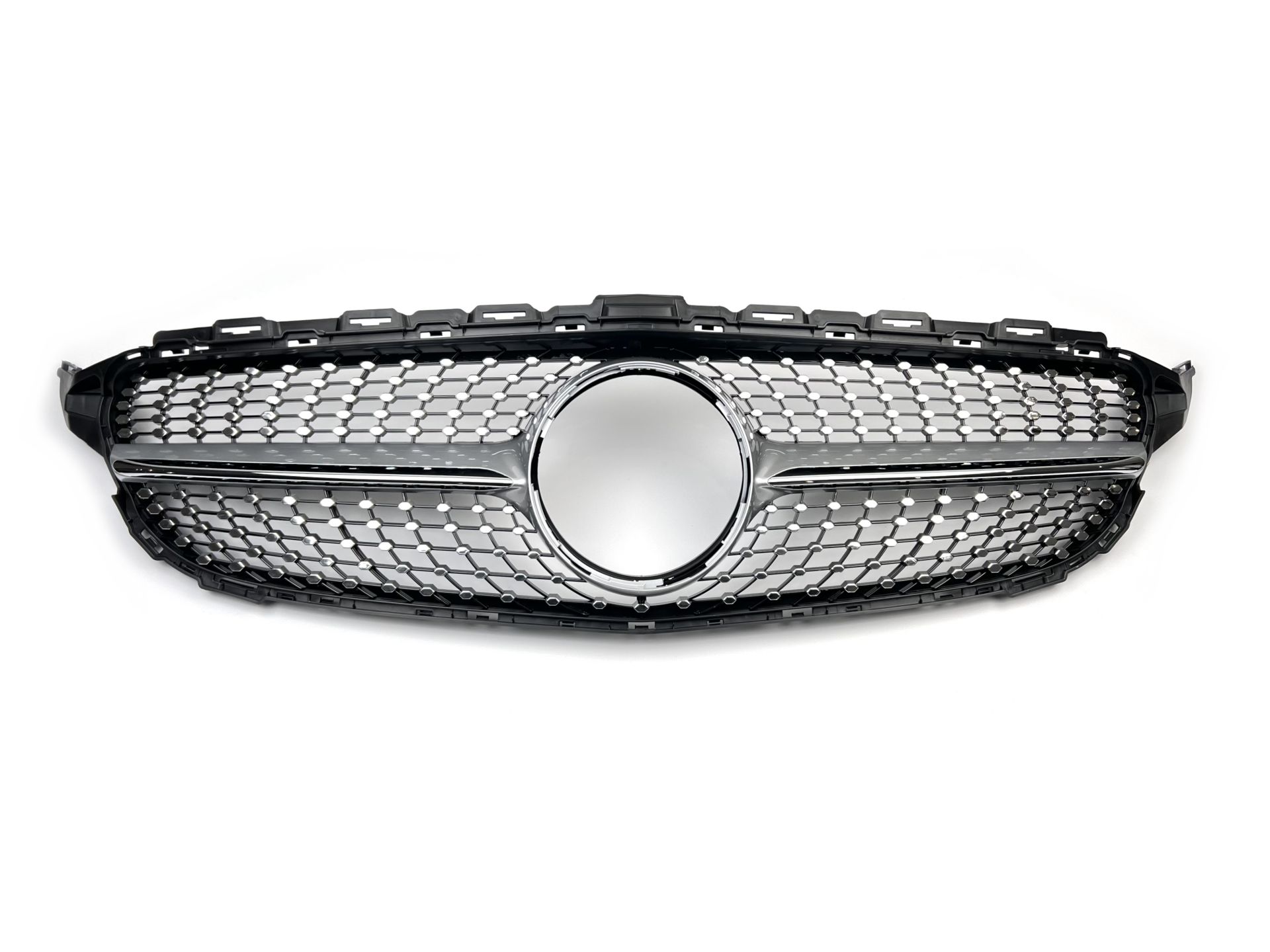 Решітка радіатора Diamond Silver Mercedes C-Class W205 2014-2018