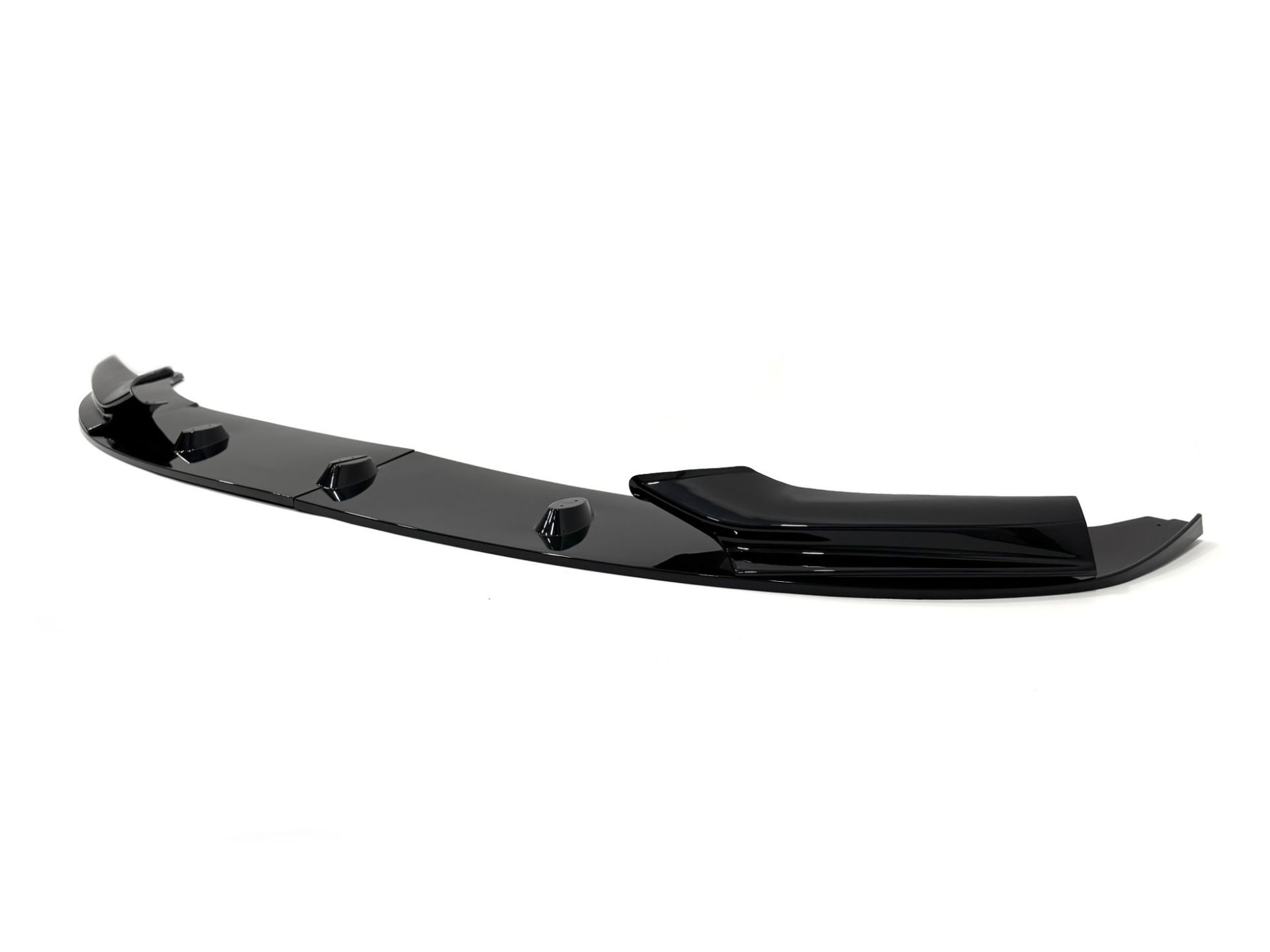 Спідниця накладка переднього бампера M-Performance BMW 5 series F10 F11 2010-2016 ABS пластик, колір чорний глянець